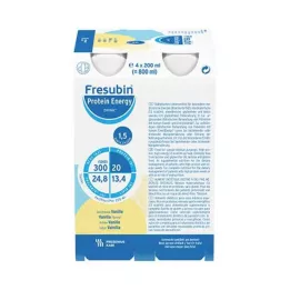 FRESUBIN PROTEIN Energy DRINK Vanilkový nápoj, 4x200 ml