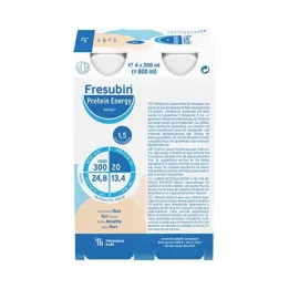 FRESUBIN PROTEIN Energy DRINK Láhev na ořechový nápoj, 4x200 ml