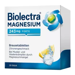 BIOLECTRA Hořčík 243 mg forte Lemon Br. tbl, 20 ks