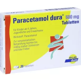 PARACETAMOL dura 500 mg tablety, 20 ks