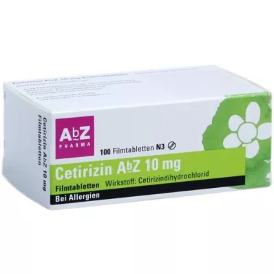 CETIRIZIN AbZ 10 mg potahované tablety, 100 ks