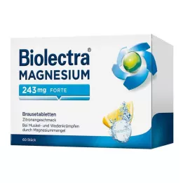 BIOLECTRA Hořčík 243 mg forte Lemon Br. tbl, 60 ks
