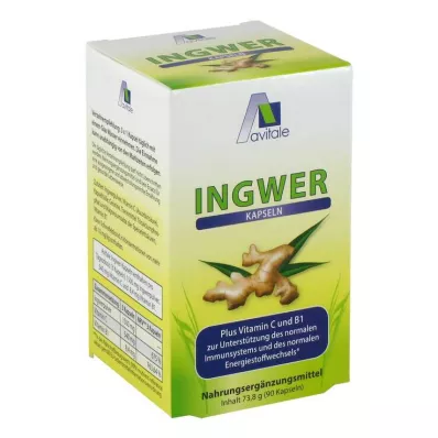 INGWER 500 mg kapsle+vitamín B1+C, 90 ks