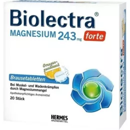 BIOLECTRA Hořčík 243 mg forte Orange Effervescent Tab, 20 ks