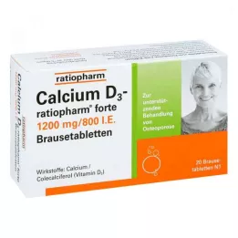 CALCIUM D3-ratiopharm forte šumivé tablety, 20 ks