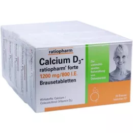 CALCIUM D3-ratiopharm forte šumivé tablety, 100 ks