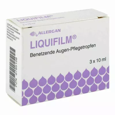 LIQUIFILM Zvlhčující oční kapky, 3x10 ml