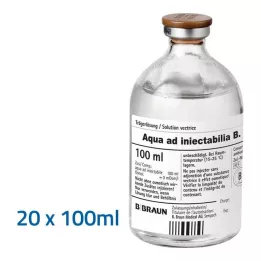 AQUA AD Injectabilia injekční roztok, 20X100 ml
