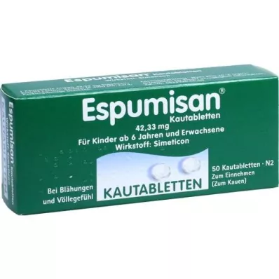 ESPUMISAN Žvýkací tablety, 50 ks