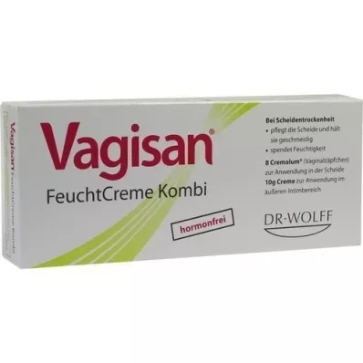 VAGISAN MoistCream Combi 8 vajíček+10 g krému, 1 p