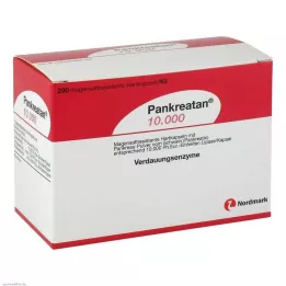 PANKREATAN 10 000 tvrdých tobolek potažených enterálními látkami, 200 ks