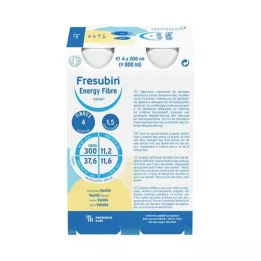 FRESUBIN ENERGY Vláknina DRINK Vanilkový nápoj Láhev, 4x200 ml