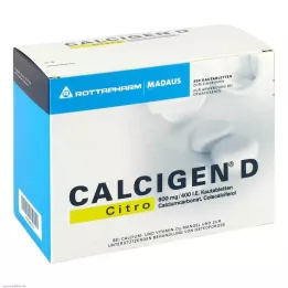 CALCIGEN D Citro 600 mg/400 I.U. Žvýkací tablety, 200 ks