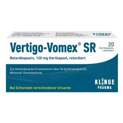VERTIGO-VOMEX SR Kapsle s pomalým uvolňováním, 20 ks