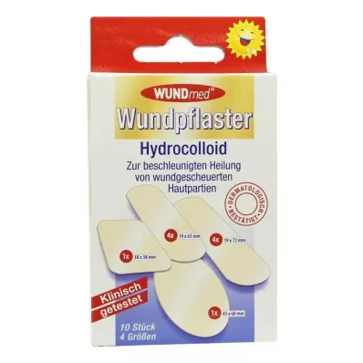 WUNDPFLASTER Hydrokoloid 4 velikosti, 10 ks