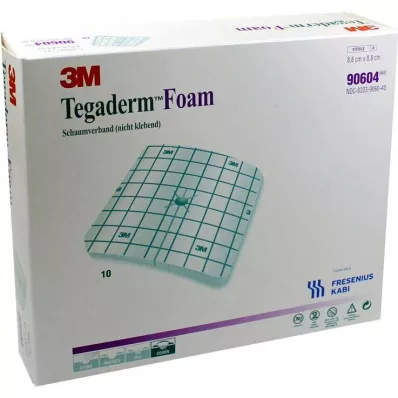 TEGADERM Pěnový obvaz FK 8,8x8,8 cm 90604, 10 ks