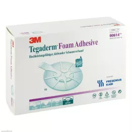 TEGADERM Pěnové lepidlo 6,9x7,6 cm oválné 90614, 10 ks