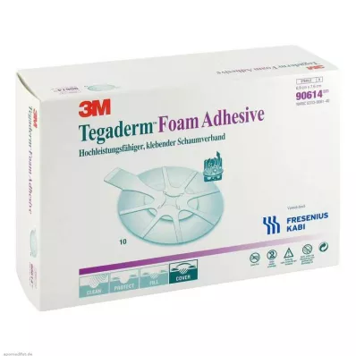 TEGADERM Pěnové lepidlo 6,9x7,6 cm oválné 90614, 10 ks