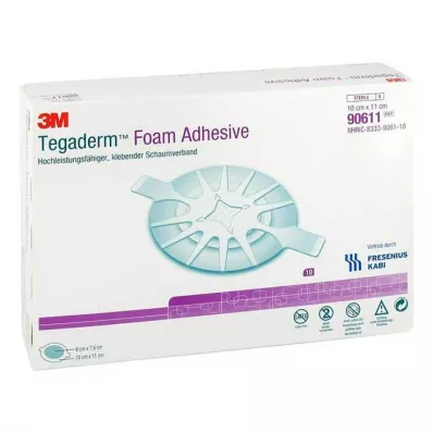 TEGADERM Pěnové lepidlo FK 10x11 cm ovál 90611, 10 ks