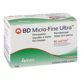 BD MICRO-FINE+ 4 jehly 0,23x4 mm, 100 ks