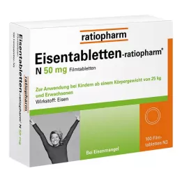 EISENTABLETTEN-ratiopharm N 50 mg potahované tablety, 100 ks
