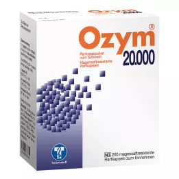 OZYM 20 000 tvrdých tobolek potažených enterickým roztokem, 200 ks