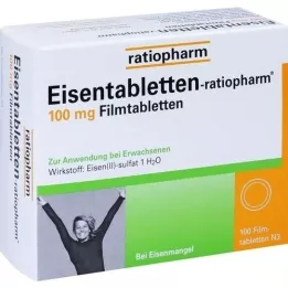 EISENTABLETTEN-ratiopharm 100 mg potahované tablety, 100 ks