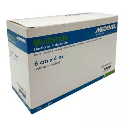 MULLBINDEN elast.6 cmx4 m, 20 ks