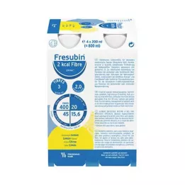 FRESUBIN 2 kcal vlákniny DRINK Láhev s citronovým nápojem, 4x200 ml
