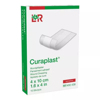 CURAPLAST Obvaz na rány sensitive 4x10 cm 1 m, 10 ks