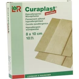 CURAPLAST Obvaz na rány sensitive 8x10 cm 1 m, 10 ks