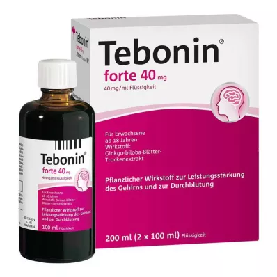 TEBONIN forte 40 mg roztok, 2X100 ml