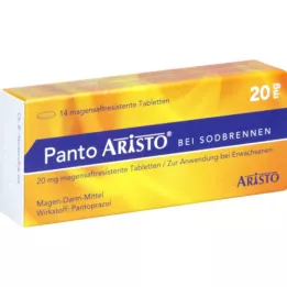 PANTO Aristo na pálení žáhy 20 mg entericky potahované tablety, 14 ks
