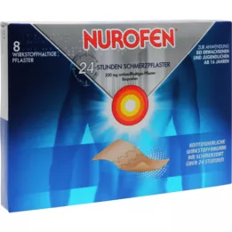 NUROFEN 24hodinová náplast proti bolesti 200 mg, 8 ks