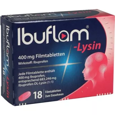 IBUFLAM-Lysin 400 mg potahované tablety, 18 ks