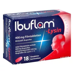 IBUFLAM-Lysin 400 mg potahované tablety, 18 ks