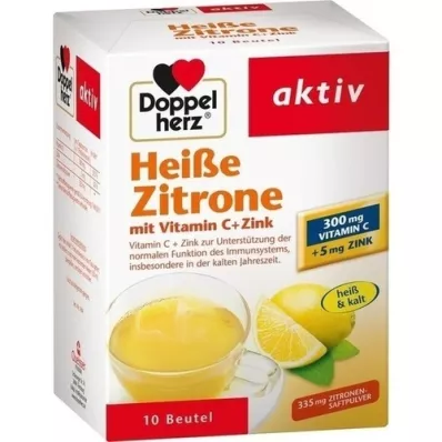 DOPPELHERZ horký citron vitamin C+zinek, 10 ks