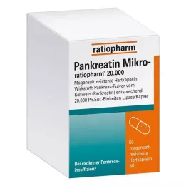 PANKREATIN Micro-ratio.20.000 tvrdých tobolek s enterickým obalem, 50 ks