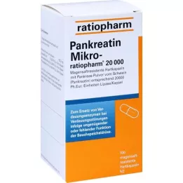 PANKREATIN Micro-ratio.20.000 entericky potahovaných tvrdých tobolek, 100 ks