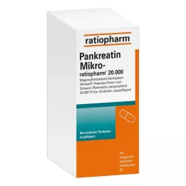 PANKREATIN Micro-ratio.20.000 entericky potahovaných tvrdých tobolek, 100 ks