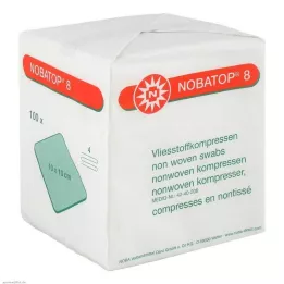 NOBATOP 8 Kompresy 10x10 cm nesterilní, 100 ks
