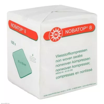 NOBATOP 8 Kompresy 10x10 cm nesterilní, 100 ks