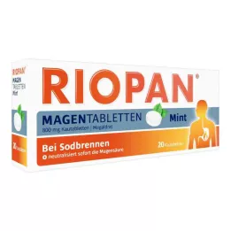 RIOPAN Žaludeční tablety Máta 800 mg žvýkací tablety, 20 ks