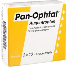 PAN OPHTAL Oční kapky, 3x10 ml