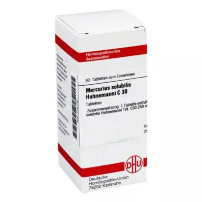 MERCURIUS SOLUBILIS Hahnemanni C 30 tablet, 80 ks