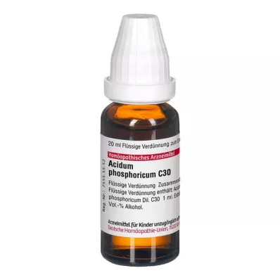 ACIDUM PHOSPHORICUM C 30 ředění, 20 ml