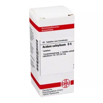 ACIDUM SALICYLICUM D 6 tablet, 80 ks