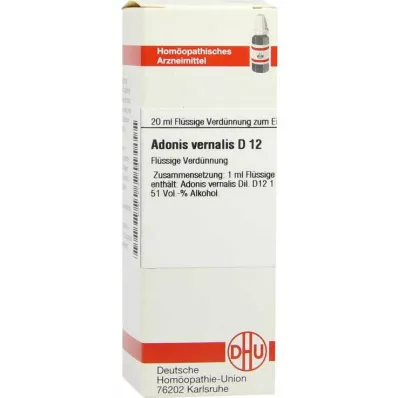 DHU Adonis vernalis D 12 Ředění, 20 ml