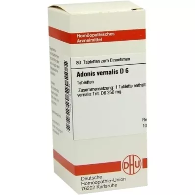 ADONIS VERNALIS D 6 tablet, 80 ks