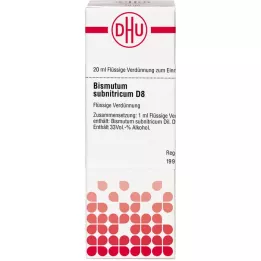 BISMUTUM SUBNITRICUM D 8 ředění, 20 ml